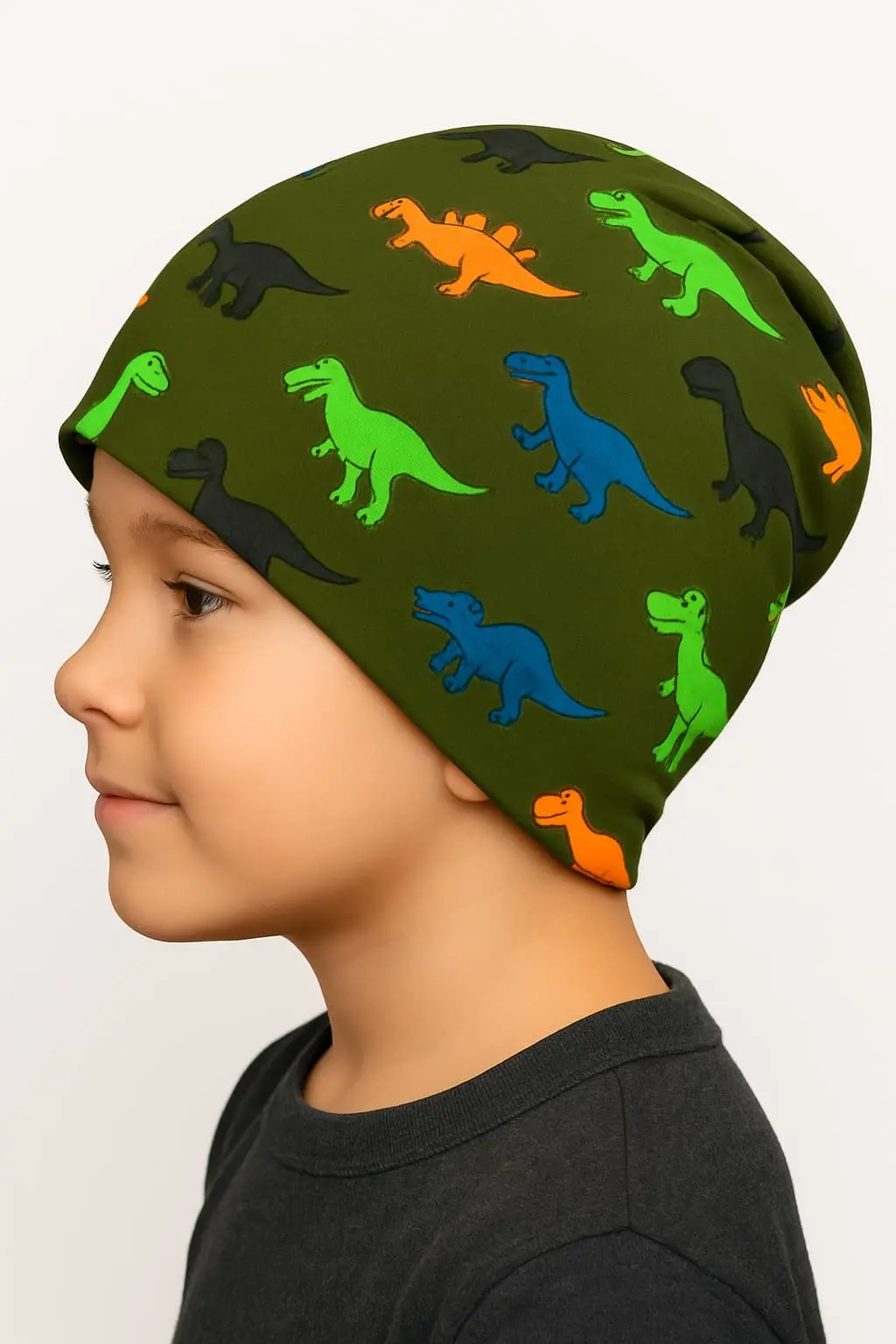Dětská Čepice s motivem dinosaurů